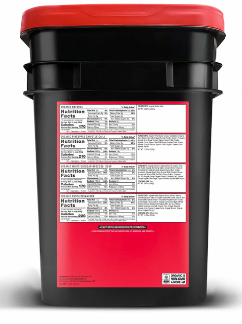 Readywise 90 Serving Organic Bucket