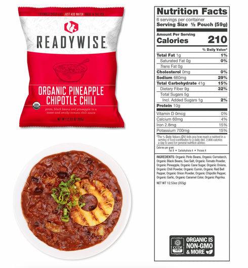 Readywise 90 Serving Organic Bucket