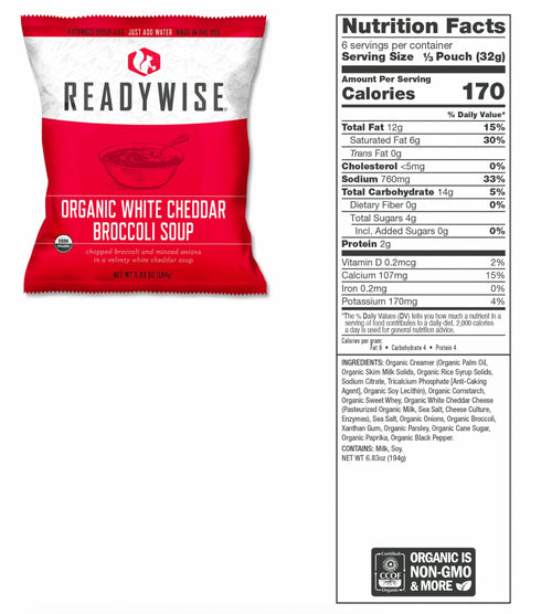 Readywise 90 Serving Organic Bucket