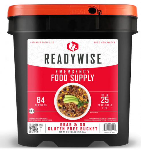 Readywise 84 Serving Gluten Free Grab and Go Bucket
