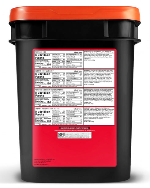 Readywise 84 Serving Gluten Free Grab and Go Bucket