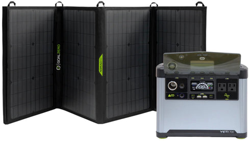 Goal Zero Yeti700 + Nomad 100 Solar Generator