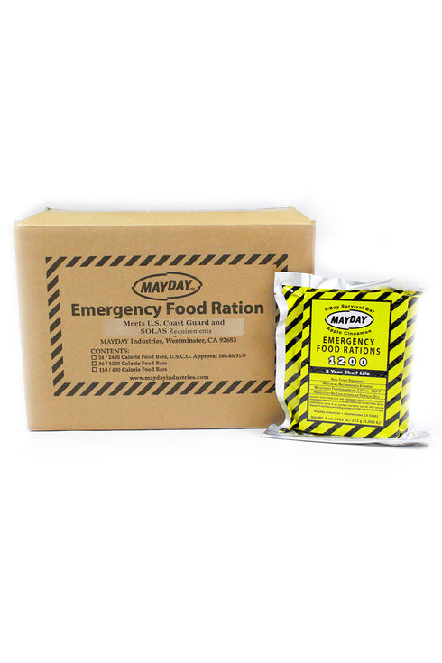 Mayday Emergency Food Bars Case of 36