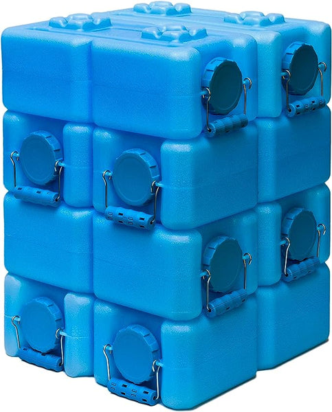 WaterBrick Stackable Water Container 3.5 Gallon - 4 pack - Blue